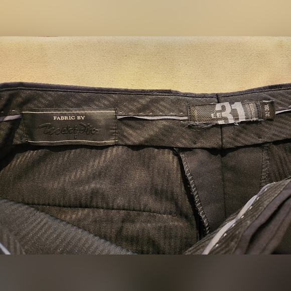 Le 31 Simmons Black Wool Mens Suit Jacket Blazer sz 42 Pants sz 34 Work Formal - Picture 15 of 15